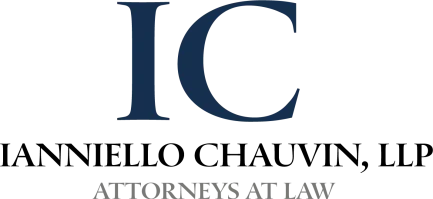 The Ianniello Chauvin, LLP law firm logo featuring a large dark blue "IC" above the firm name and the text "Attorneys at Law."